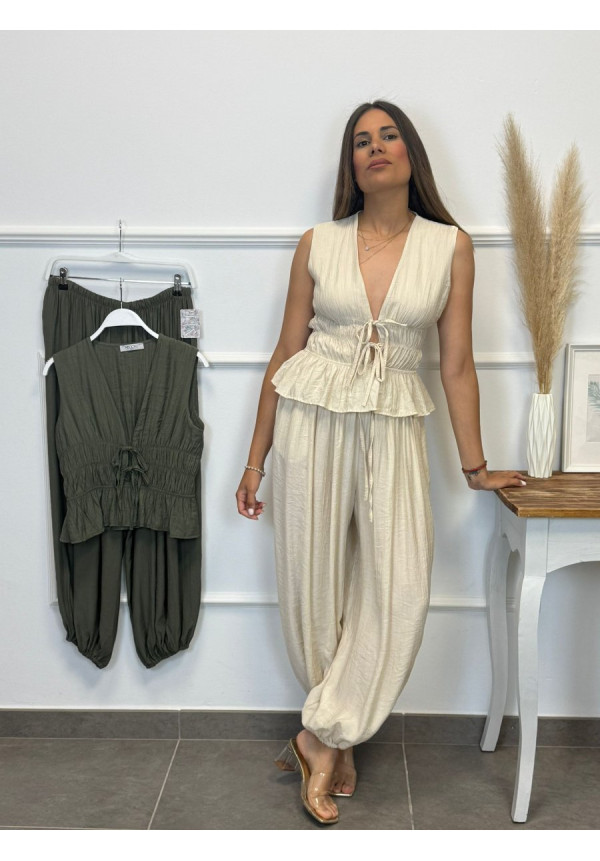 CONJUNTO BOMBACHO CHALECO 13951