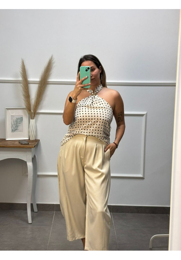 PANTALON PIZA GLOBO BEIGE 17533