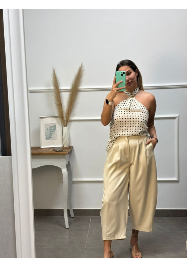 PANTALON PIZA GLOBO BEIGE 17533