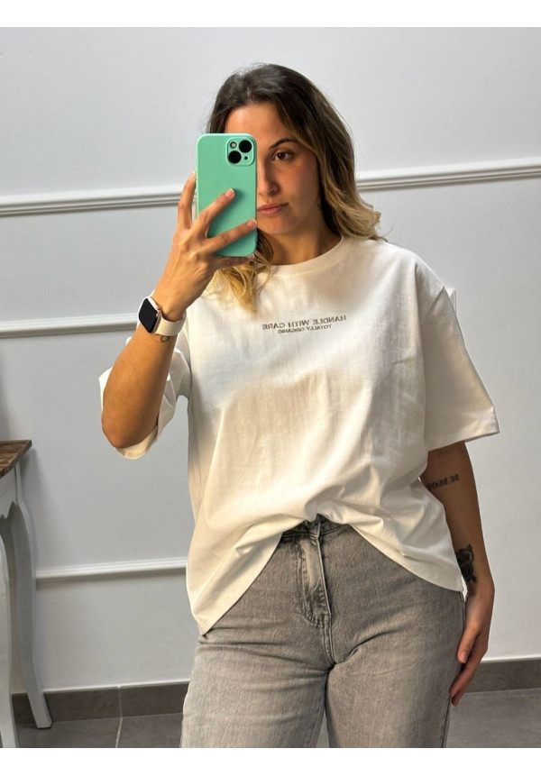 CAMISETAS BASICAS OVERSIZE BORDADAS 67066