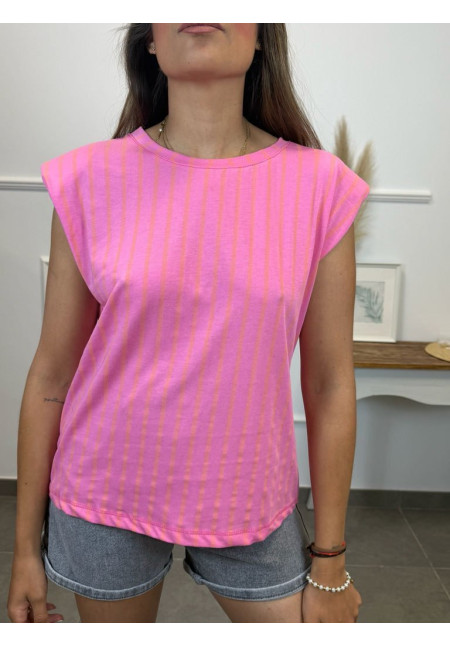 CAMISETA RAYAS CORAZON ESPALDA 10914