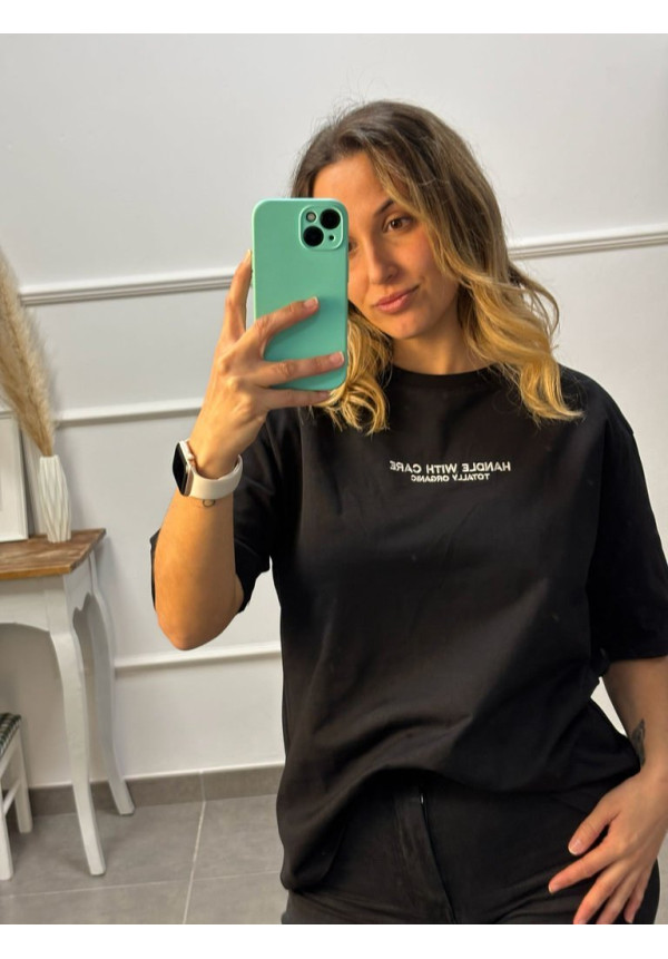 CAMISETAS BASICAS OVERSIZE BORDADAS 67066