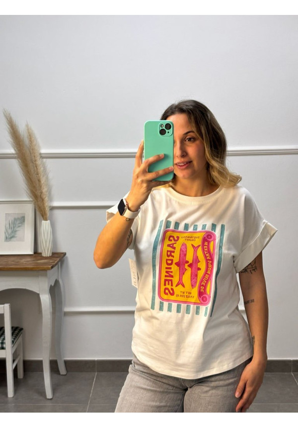 CAMISETA GRIS EFECTO LAVADO