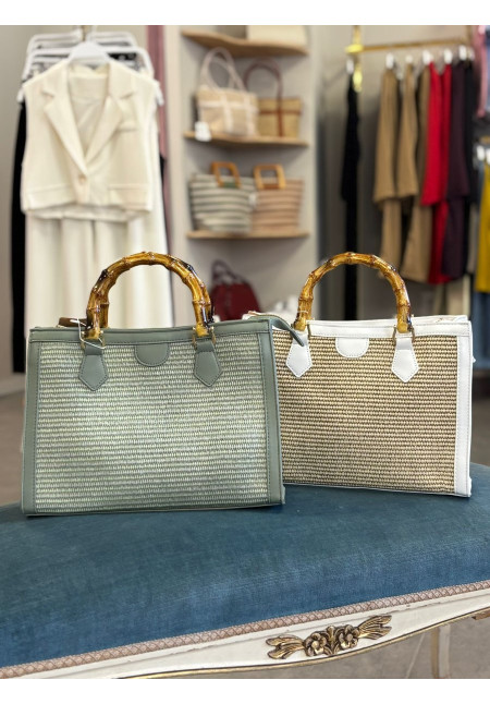 BOLSO CON ASA BAMBÚ 4938