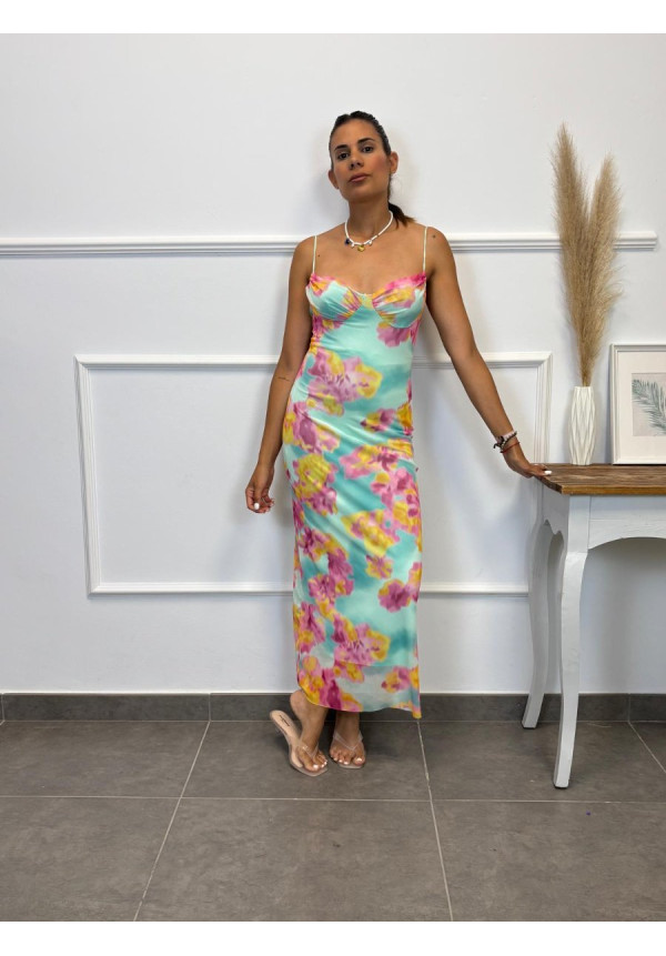 VESTIDO TULL FLORAL 34290