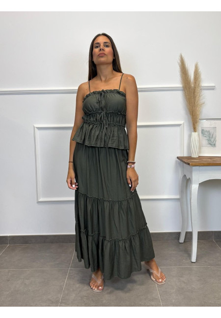 CONJUNTO FALDA TOP FRUNCIDO 2333