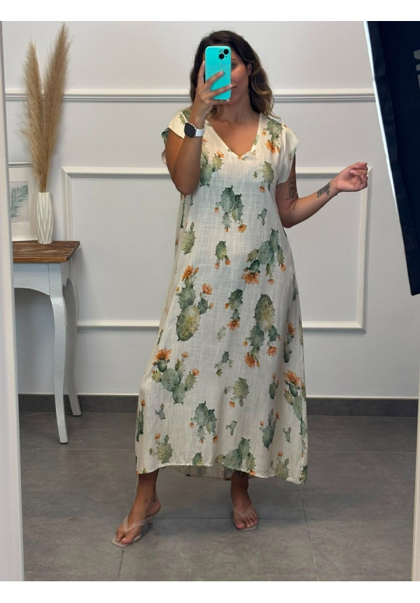 VESTIDO FLUIDO ESTAMPADO 13145