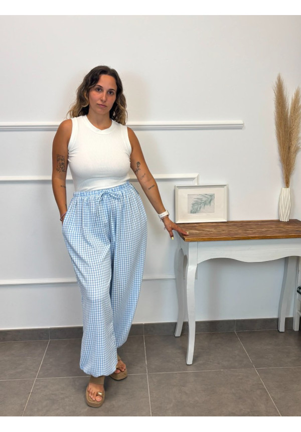 PANTALON VICHY GLOBO 13952