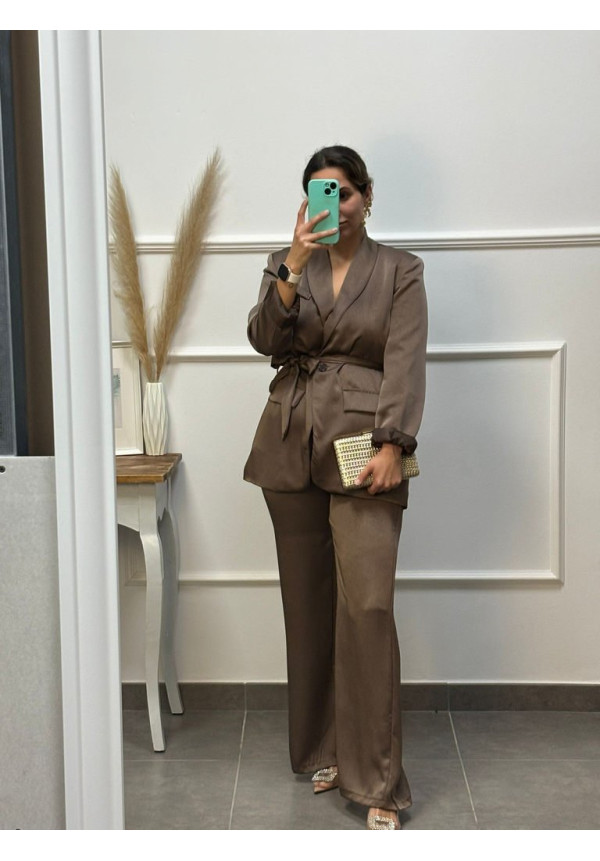 CONJUNTO CHAQUETA DE RASO 86025