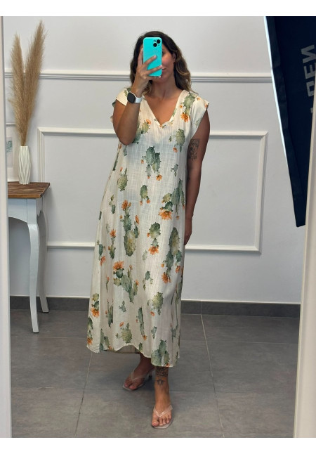 VESTIDO FLUIDO ESTAMPADO 13145