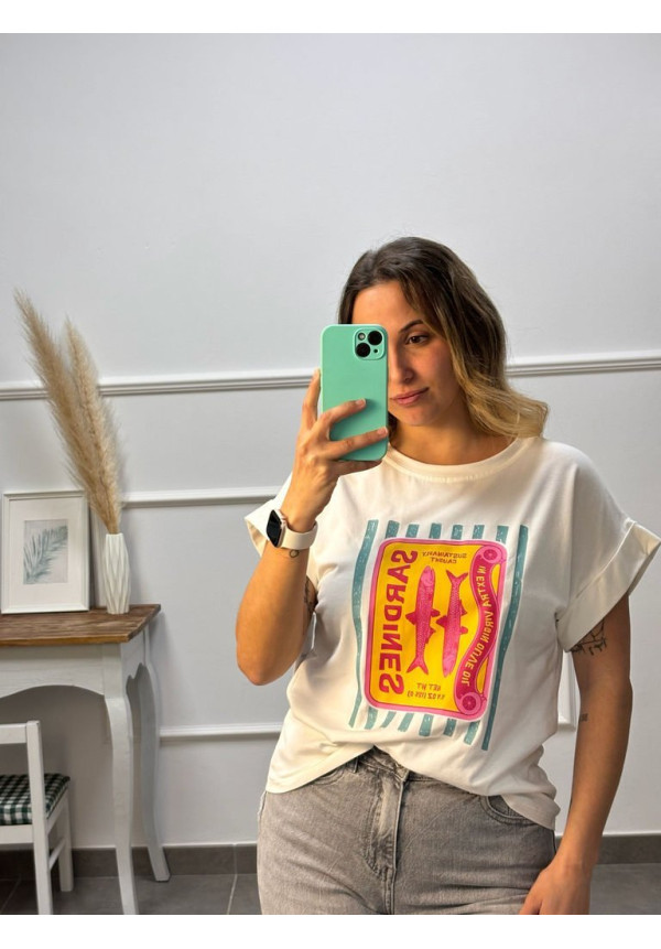 CAMISETA GRIS EFECTO LAVADO