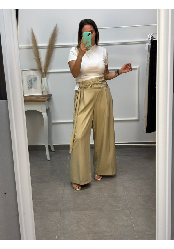 PANTALON CINTURON BRILLO 26832