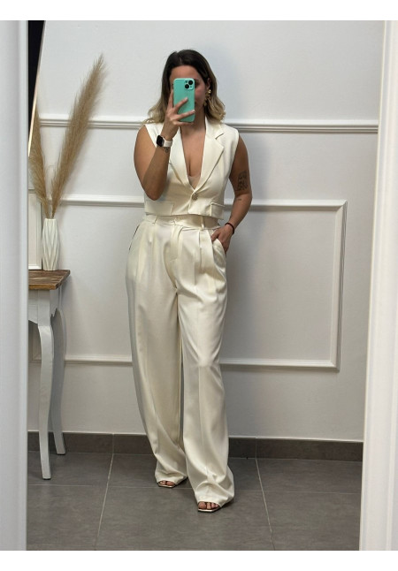 CONJUNTO CHALECO BROCHE DORADO 38650