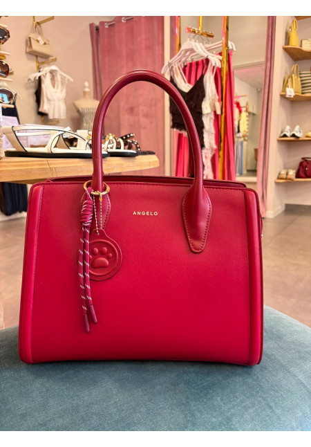 BOLSO BURDEOS ANGELO CON DETALLE 1112
