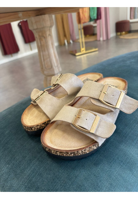 SANDALIA EVILLA BEIGE 0113