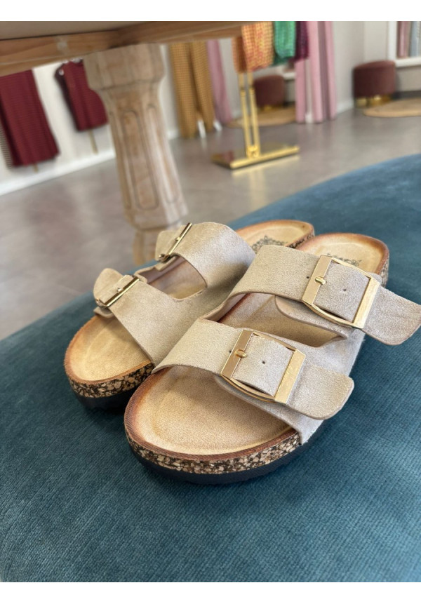 SANDALIA EVILLA BEIGE 0113