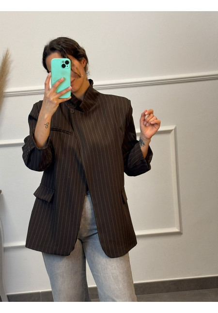 BLAZER CRUZADA RAYAS 602501