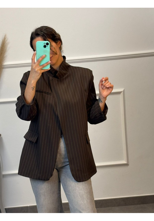 BLAZER CRUZADA RAYAS 602501