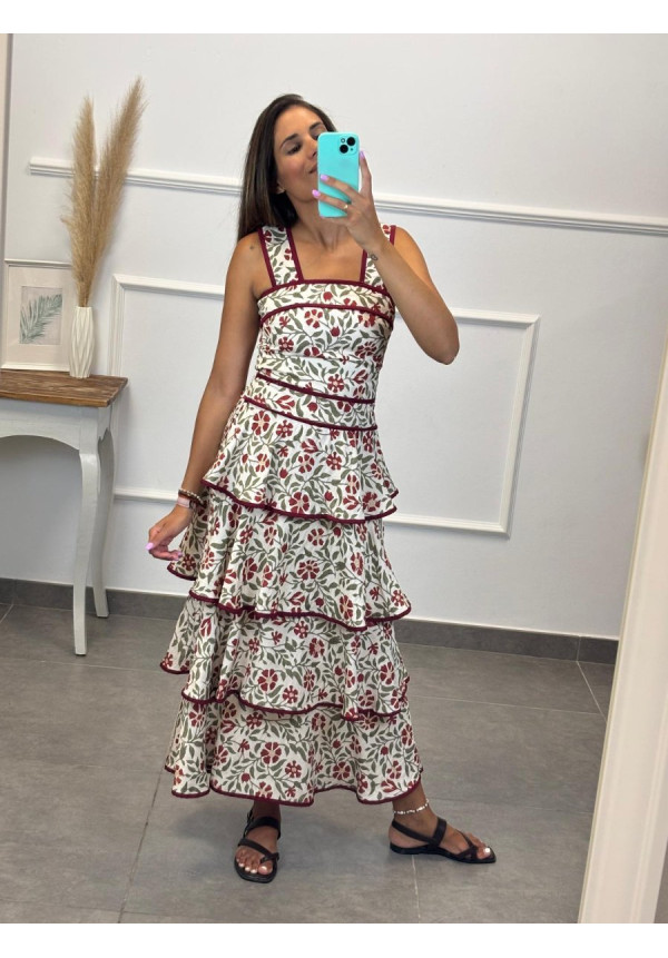 CONJUNTO FLORAL FLADA VOLANTES 147052