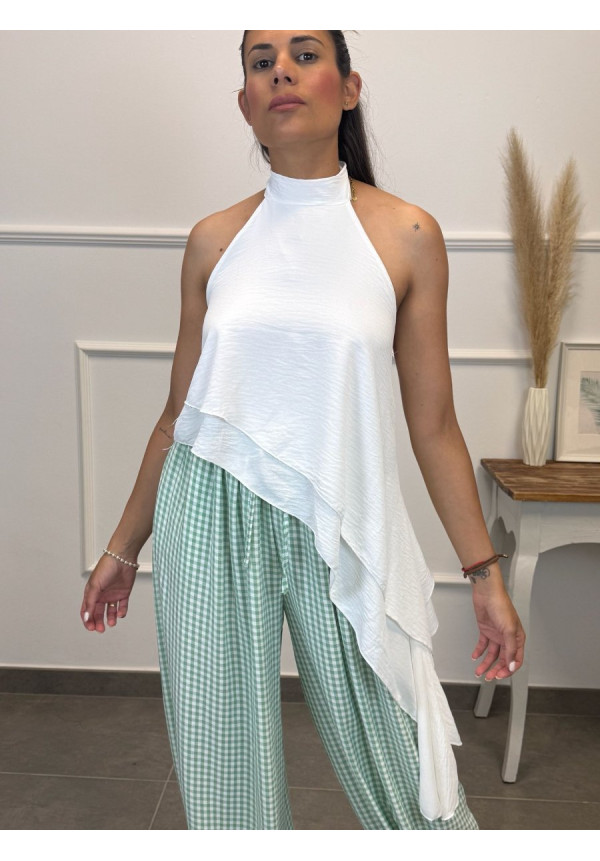 TOP AL CUELLO VOLANTE 11483