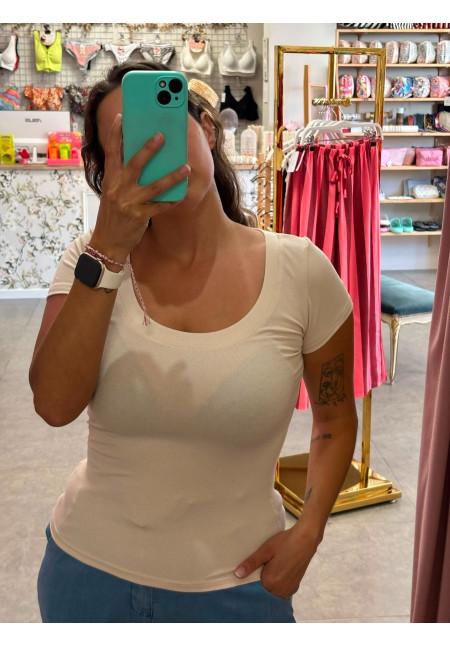 CAMISETA ALGODON CUELLO REDONDO 2039