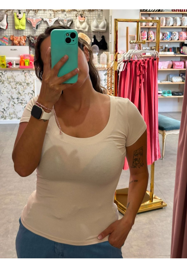 CAMISETA ALGODON CUELLO REDONDO 2039