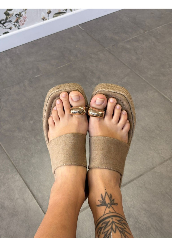 SANDALIA CUÑAS DEDO  5617
