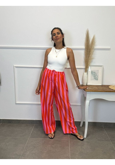 PANTALON RAYAS FLUIDO 14138
