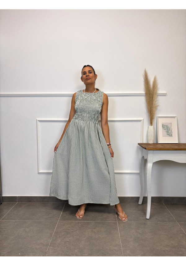VESTIDO VICHY SIZA NIDO ABEJA 14214