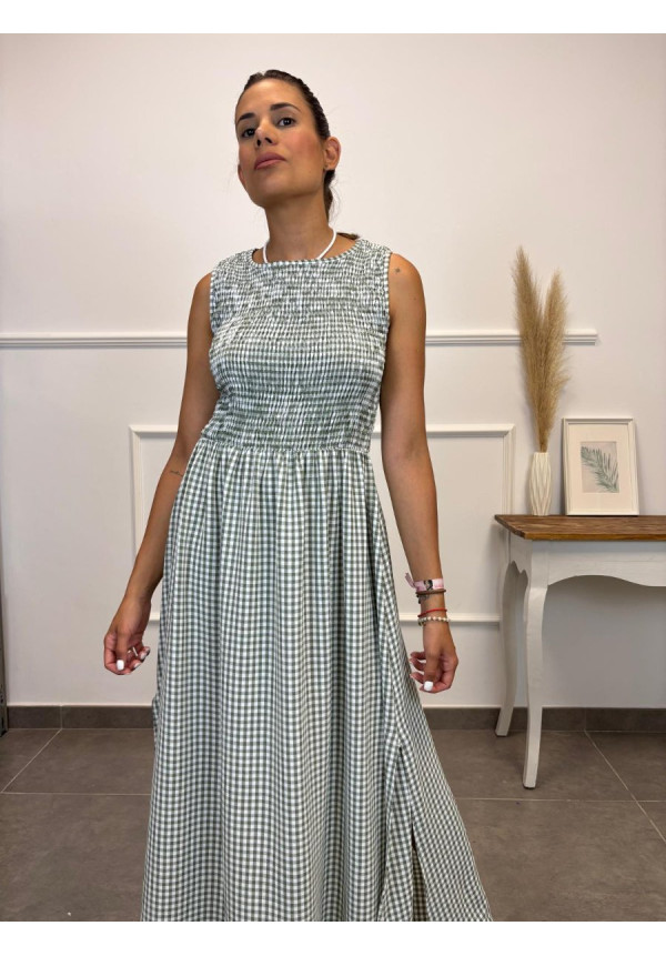 VESTIDO VICHY SIZA NIDO ABEJA 14214