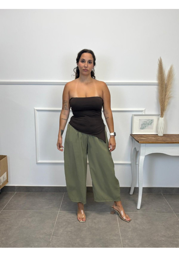 PANTALON PINZA CON CREMALLERA MIDI 12002