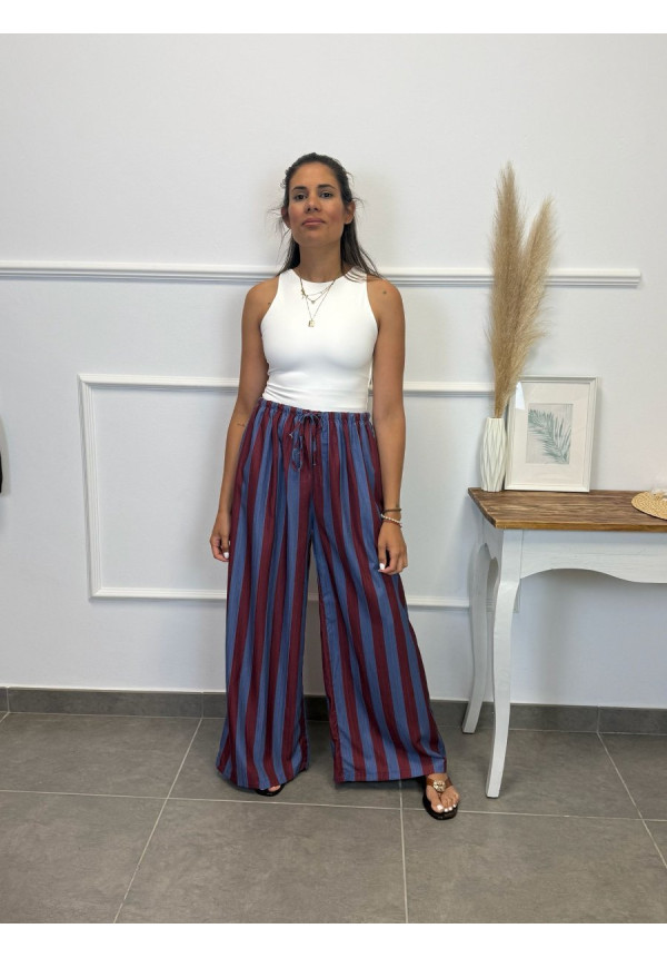 PANTALON RAYAS FLUIDO 14138