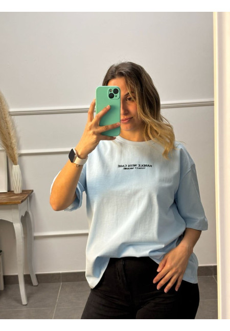 CAMISETAS BASICAS OVERSIZE BORDADAS 67066