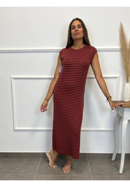 VESTIDO SIZA RAYAS TACHUELAS 29881