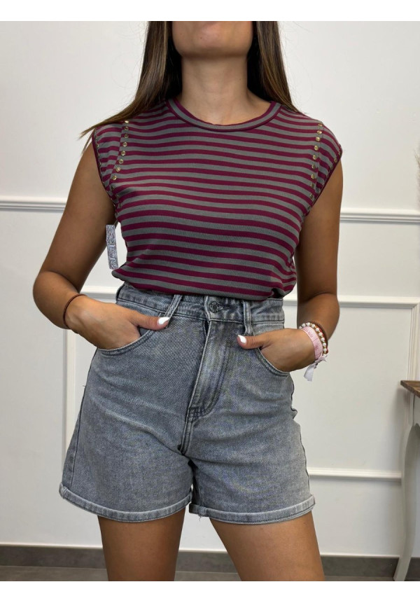 CAMISETA SIZA RAYAS TACHUELA 29805