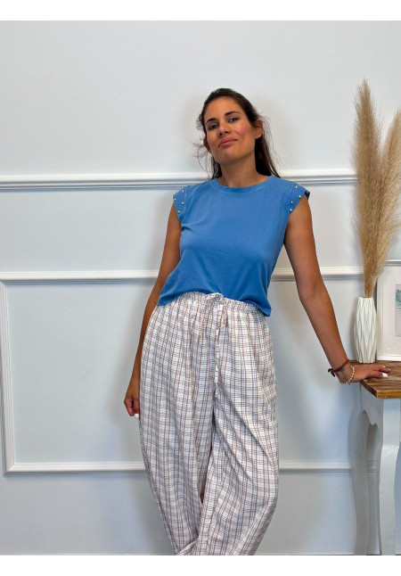 PANTALON CUADROS 19305