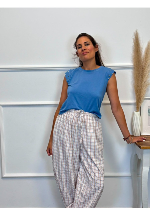 PANTALON CUADROS 19305